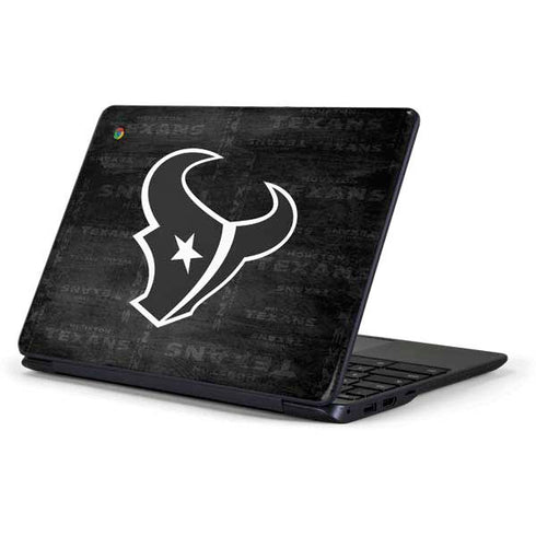 NFL Houston Texans Black & White Samsung Chromebook Skin