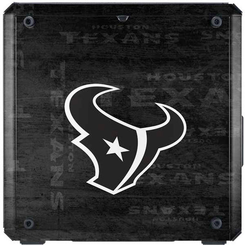NFL Houston Texans Black & White Cooler Master MasterBox Q300L Mini Tower Skin