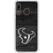 NFL Houston Texans Black & White Galaxy A20 Clear Case