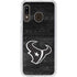 NFL Houston Texans Black & White Galaxy A20 Clear Case