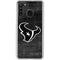NFL Houston Texans Black & White Galaxy A21 Clear Case