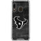 NFL Houston Texans Black & White Galaxy A30 Clear Case