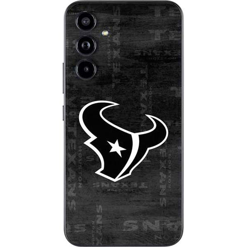 NFL Houston Texans Black & White Galaxy A54 5G Skin