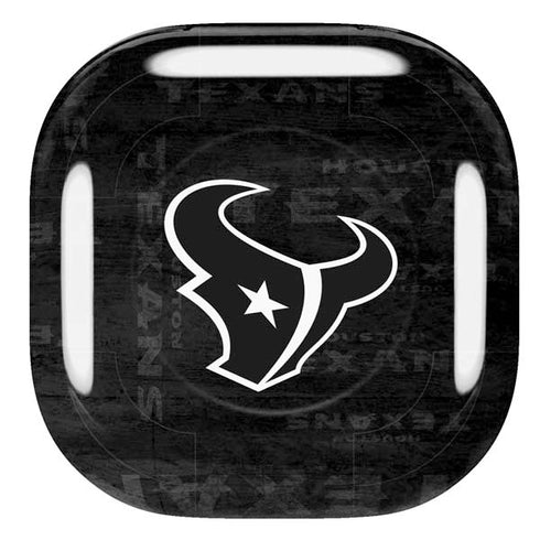 NFL Houston Texans Black & White Galaxy Buds Pro Skin