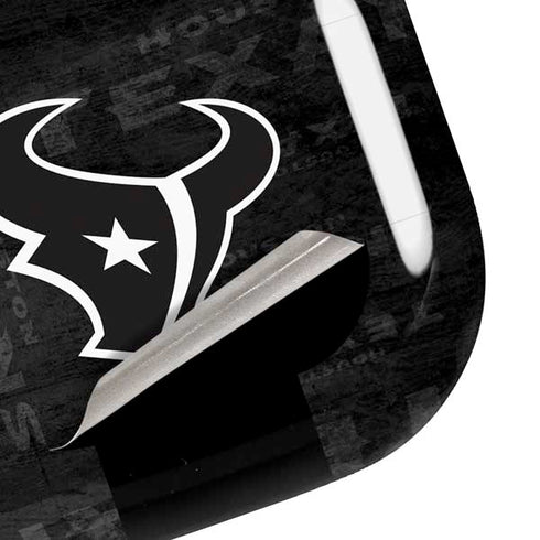 NFL Houston Texans Black & White Galaxy Buds Pro Skin