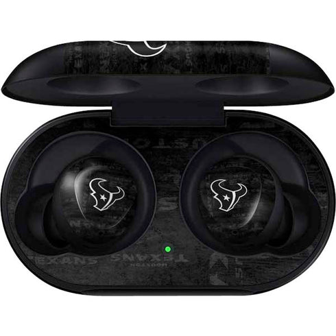 NFL Houston Texans Black & White Galaxy Buds Skin