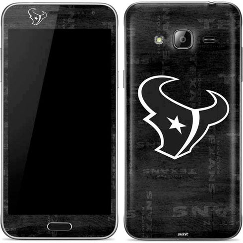 NFL Houston Texans Black & White Galaxy J3 Skin
