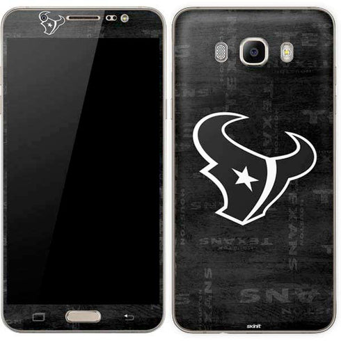 NFL Houston Texans Black & White Galaxy J7 Skin