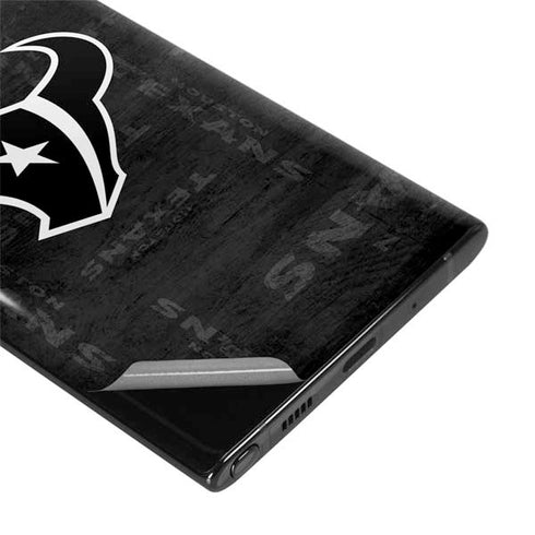 NFL Houston Texans Black & White Galaxy Note 10 Skin