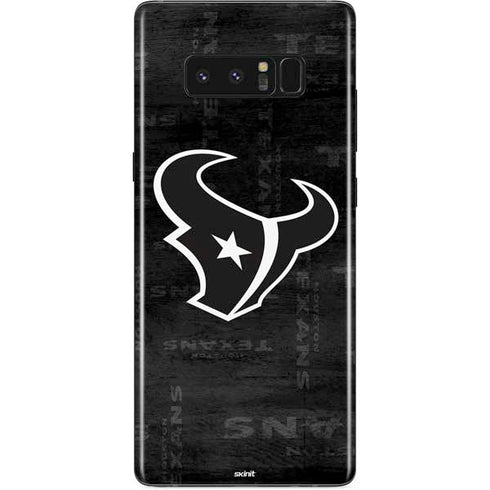 NFL Houston Texans Black & White Galaxy Note 8 Skin
