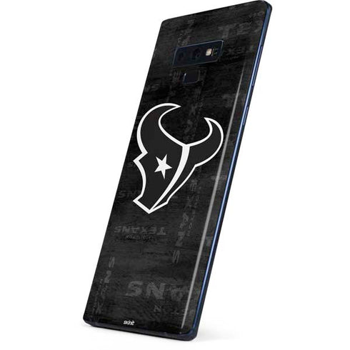 NFL Houston Texans Black & White Galaxy Note 9 Skin