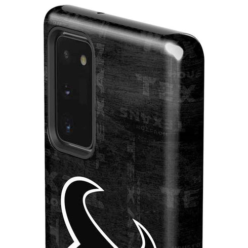 NFL Houston Texans Black & White Galaxy Note20 5G Pro Case