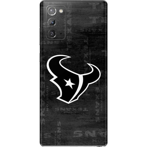 NFL Houston Texans Black & White Galaxy Note20 5G Skin