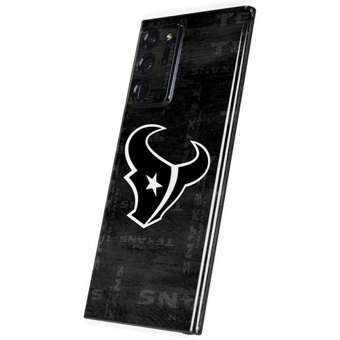 NFL Houston Texans Black & White Galaxy Note20 Ultra 5G Skin