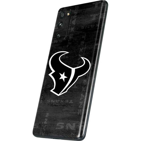 NFL Houston Texans Black & White Galaxy S20 Fan Edition Skin