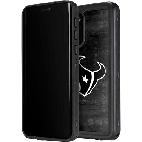 NFL Houston Texans Black & White Galaxy S20 Plus Waterproof Case