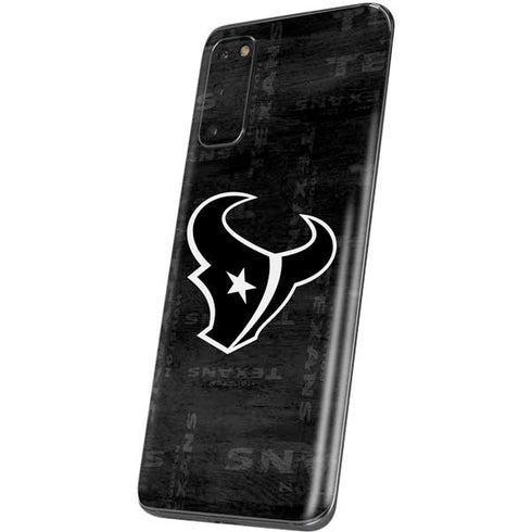 NFL Houston Texans Black & White Galaxy S20 Skin