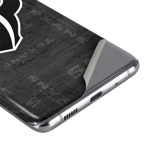 NFL Houston Texans Black & White Galaxy S20 Skin