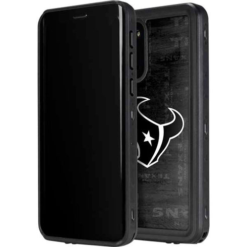 NFL Houston Texans Black & White Galaxy S20 Waterproof Case