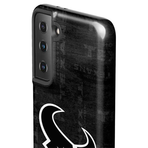 NFL Houston Texans Black & White Galaxy S21 FE Pro Case