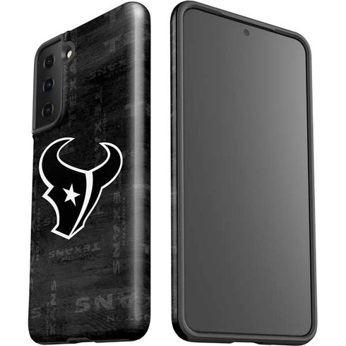 NFL Houston Texans Black & White Galaxy S21 FE Pro Case