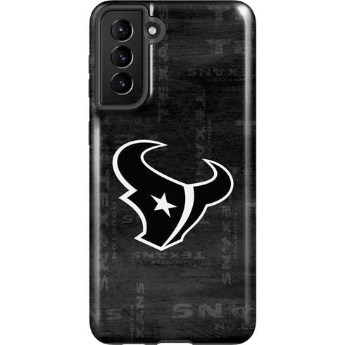 NFL Houston Texans Black & White Galaxy S21 Plus 5G Pro Case