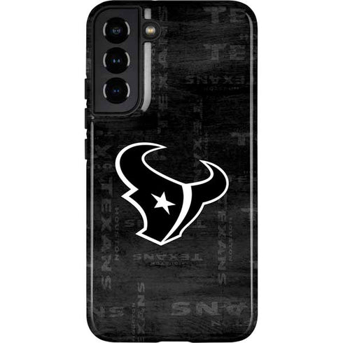 NFL Houston Texans Black & White Galaxy S22 Plus Pro Case