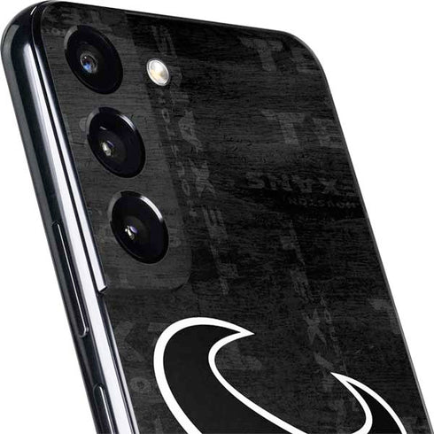 NFL Houston Texans Black & White Galaxy S22 Plus Skin