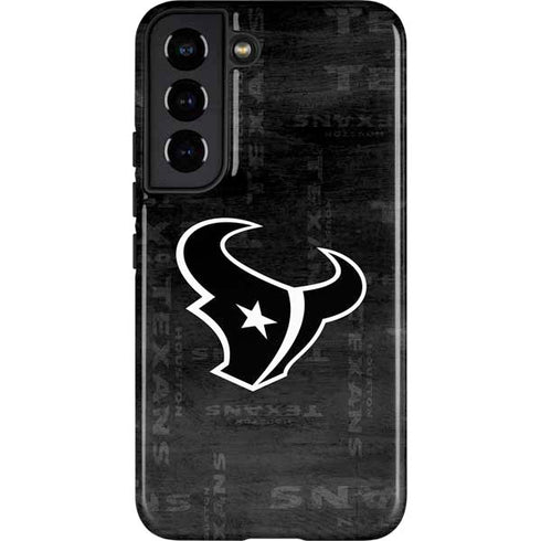 NFL Houston Texans Black & White Galaxy S22 Pro Case