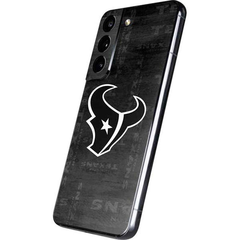 NFL Houston Texans Black & White Galaxy S22 Skin