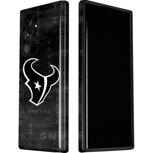 NFL Houston Texans Black & White Galaxy S22 Ultra Pro Case