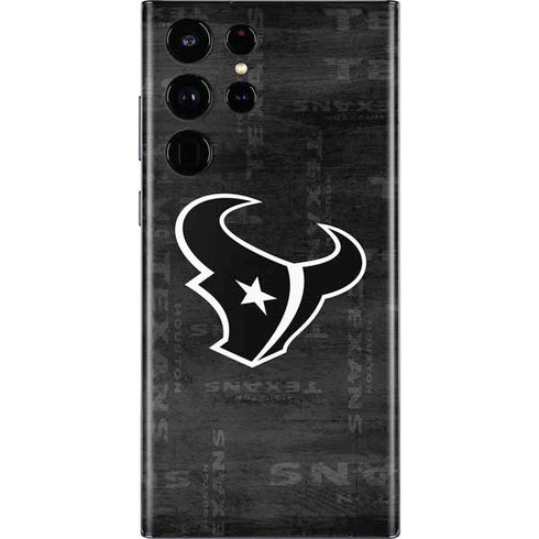 NFL Houston Texans Black & White Galaxy S22 Ultra Skin