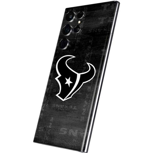 NFL Houston Texans Black & White Galaxy S22 Ultra Skin