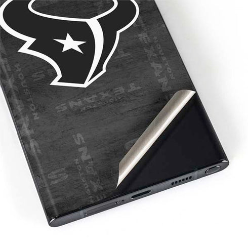 NFL Houston Texans Black & White Galaxy S22 Ultra Skin