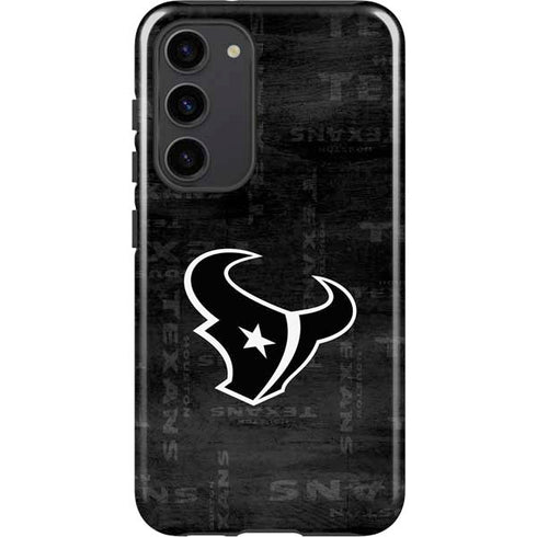 NFL Houston Texans Black & White Galaxy S23 Plus Pro Case