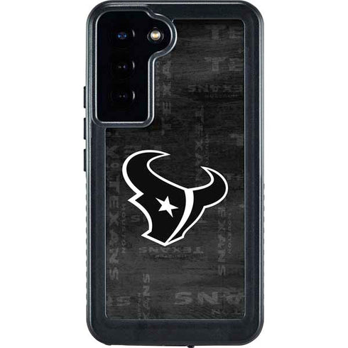 NFL Houston Texans Black & White Galaxy S23 Plus Waterproof Case