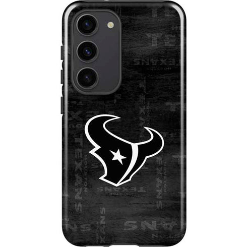 NFL Houston Texans Black & White Galaxy S23 Pro Case