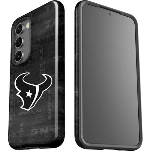 NFL Houston Texans Black & White Galaxy S23 Pro Case
