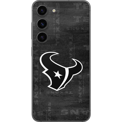 NFL Houston Texans Black & White Galaxy S23 Skin