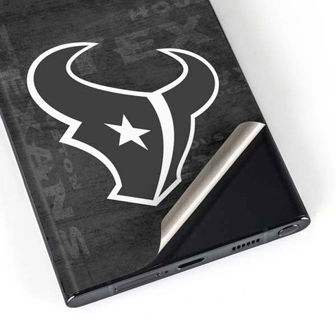 NFL Houston Texans Black & White Galaxy S23 Ultra Skin