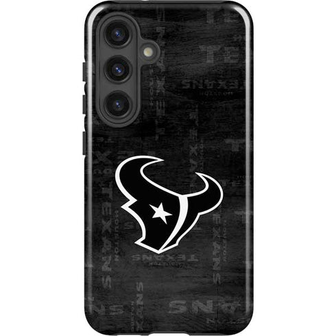 NFL Houston Texans Black & White Galaxy S24 Impact Case
