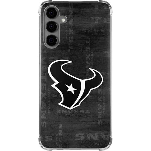 NFL Houston Texans Black & White Galaxy S24 Plus Clear Case