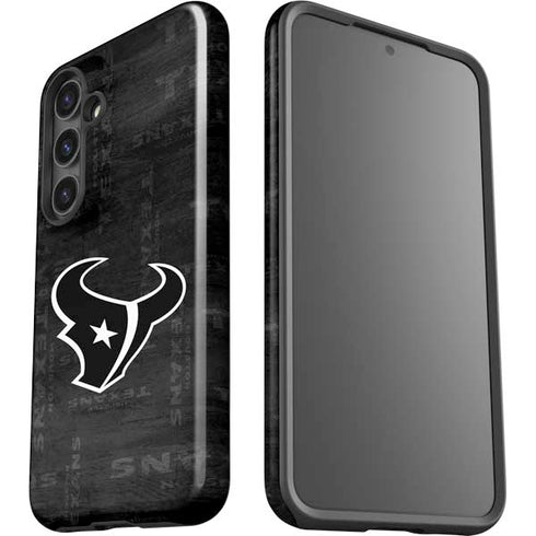 NFL Houston Texans Black & White Galaxy S24 Plus Impact Case