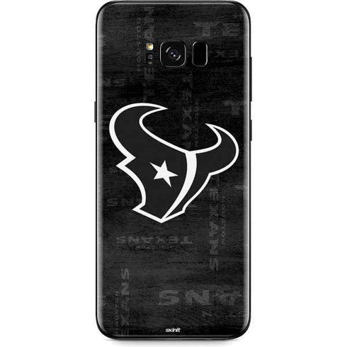 NFL Houston Texans Black & White Galaxy S8 Skin