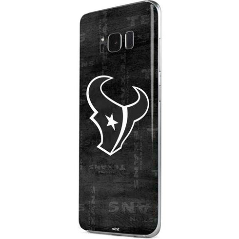 NFL Houston Texans Black & White Galaxy S8 Skin