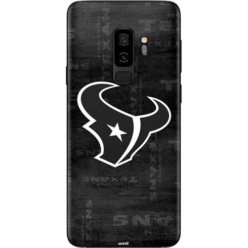 NFL Houston Texans Black & White Galaxy S9 Plus Skin