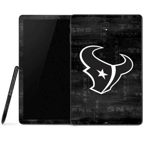NFL Houston Texans Black & White Samsung Galaxy Tab Skin