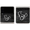 NFL Houston Texans Black & White Galaxy Z Flip3 5G Skin