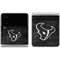 NFL Houston Texans Black & White Galaxy Z Flip4 5G Skin