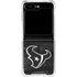 NFL Houston Texans Black & White Galaxy Z Flip5 5G Clear Case